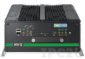 NVIS-3542P4 Embedded Surveillance Server, Support Intel Core i7/i5 CPU, Up to 8GB DDR3 RAM, 4xPoE, DualDisplay VGA/DVI/HDMI, 6xUSB, 4xCOM, 2xGbit LAN, Audio, 2x2.5&quot; SATA HDD, Mini-PCIe Slot, SIM Card Slot, 9..+30V DC-In