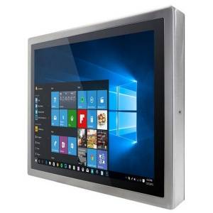 R15L100-SPC3 Industrial Stainless 15&quot; LCD Display, Full IP65, 1024x768, front panel stainless steel, VGA, Projective Capucitive Touch (USB) external power adapter 12V DC 100-240V AC, power supply 12V DC (M12)