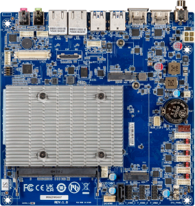 iTXL-N97A Mini-ITX Embedded Motherboard, Intel N97 3.6GHz CPU, Up to 32GB DDR4 RAM, 2xHDMI, LVDS, eDP, 2xGbE LAN, 1xSATA, 4xRS232/422/485, 4xUSB 3.2, 6xUSB 2.0 header, 2xM.2, 1x8-bit GPIO, Audio, 12-24VDC-in Power Jack, 0..+60C