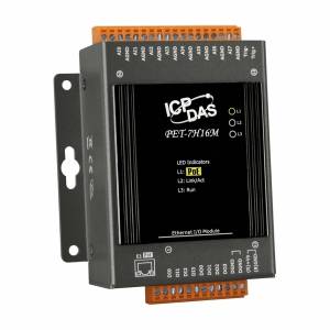 PET-7H16M Ethernet High Speed Data Acquisition Module with 8 x AI, 4 x DI, 4 x DO Channel, with PoE (RoHS)