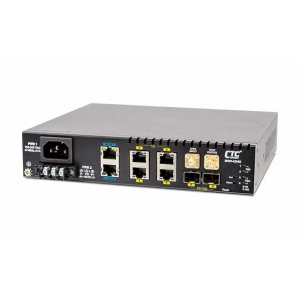 MSW-4204S Managed Gigabit L2 Carrier Ethernet Switch, 4-Port 10/100/1000Base-T, 2-Port 1G/10G SFP+, 1xCOM, 2xSMA, 100..240 VAC, 0...50C Operating Temperature
