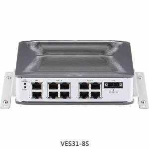 VES-31-8S Unmanaged Gigabit Ethernet Switch 8x10/100/1000Base-T with PoE, 2x10/100/1000Base-T, 9..36VDC, -40..70C