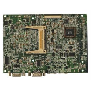 WAFER-LX-800-NS 3.5&quot; Embedded AMD Geode LX800 500MHz CPU Card with VGA/CRT/LVDS, 2xLAN, PC/104 Slot, CompactFlash Socket, Audio
