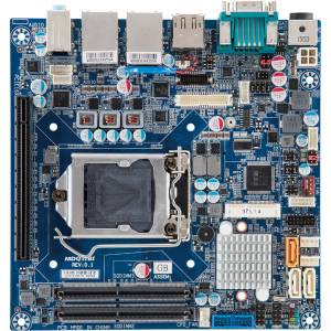 mITX-Q170A Mini-ITX motherboard, Supports 7th/6th Gen. Intel Core CPUs , Intel Q170 Chipset, DDR4, HDMi, DP, LVDS, eDP, 2xGbit LAN, 2xCOM, 6xUSB 2.0, 4xUSB 3.0, 3 x SATA 6Gb/s, 1x M.2 Slot 2242/2280, MiniPCIe, 1xPCIe x16, Audio