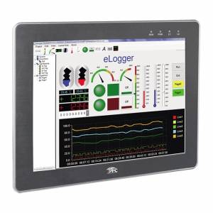 iPPC-6801-WES7 15&quot; Touch Panel PC with Intel Atom E3845 1.91GHz CPU, 4GB DDR3, 128KB MRAM, 32GB SSD, 2xGB LAN, 4xUSB 2.0, 16GB CF and WES7 OS, NEMA4/IP65 Front Panel