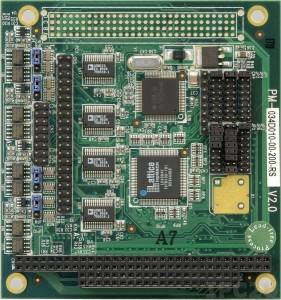 PM-1004 PC/104 4-port RS-232/422/485 Module, 921.6Kbps
