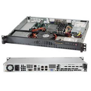 SYS-5018A-MLTN4 1U Super Server, 1xIntel Atom C2550 4 Core, Up to 64GB DDR3 1600MHz ECC, 4x 2.5&quot; SATA HDD, 4x GigaLan, 1x PCI-E 2.0 x8 slot, 1x PCI-E 2.0 x4, IPMI, 200W PSU