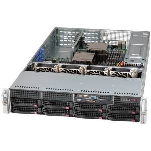 iROBO-SR221-RV4 2U Rackmount Server, 1x Intel Xeon E5-2600 v4/v3 Series LGA2011-3, max. 1TB ECC DDR4 RAM, max. 8x3.5&quot; SAS/SATA HDD + 2x 3.5&quot; fixed HDD, Raid 0/1/10, 500W redundant PSU