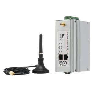 IS-C3100 Industrial Wireless Dual Band GSM / GPRS 2G/3G terminal for IEEE 802.3 Ethernet communication, 1x 10/100Mb RJ45, 1x RS232/RS422 /RS485 Port, 5-32V DC-In, -40.. 75C Operating Temperature