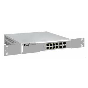 IS-RG512-2F-A Industria 12-port Rackmount Managed Switch Layer 2 with 10x 1000 Base-TX Ports, 2x 1000 SFP slots, Singlel AC Power Input, 10KV Lightning Protection, -40...+75C Operating Temperature