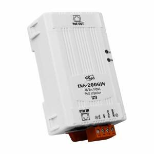 tNS-200GIN Gigabit PoE Injector for 1 PoE port (uses unused pairs), up to 30W, 48 V input (RoHS)