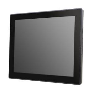 SM-117P/VM-2100 17&quot; SXGA Modular Touch Monitor, 1280x1024, 1500 cd/m2, IP65 Front, PCAP touch,1xVGA, 1xDVI, 1xDP, 1xUSB/COM touch interface, 9..+48VDC-in, -10..60C Operating temperature