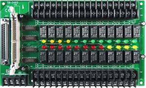 DB-24RD/24 24 Channels Form C Relay (24V) Daughter Board, Opto-22 Compatible, DB37 Connector
