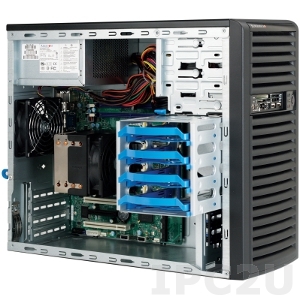 iROBO-ST102-V5 Midi Tower Server, Core i3/i5/i7/Xeon E3-1200v5 LGA 1151 CPU Socket, max 64GB ECC/non-ECC DDR4 RAM, 2x Gbit LAN Intel i219LM/i210AT, 9xUSB.20/ 4xUSB3.0, 2xDP, DVI-I, VGA, IPMI2.0,4xSATA 3,2x PCIe, 300W