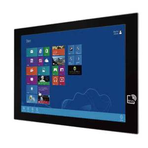 R15IB3S-PCC3-POE Fanless Panel Computer 15&quot; TFT LCD, 1024 x 768, P-CAP Multi-Touch, Intel Celeron N2930 1.83GHz, Up to 8GB DDR3L 1600, 64GB M.2 SSD, 2x USB, 2x 1000 (1xSupport PoE standards IEEE 802.3at), 1xCOM, 12VDC-in