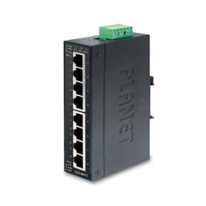 IGS-801T Industrial DIN-Rail Gigabit Unmanaged Ethernet Switch, 8x1000Base(T), 12-48VDC/24VAC redundant Input Voltage, -40..+75C Operating Temperature