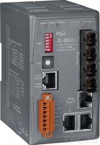 RS-405FC Industrial Redundant Ring Switch with 3 10/100 Base-T Ports and 2 100 Base-FX (multi mode) Ports