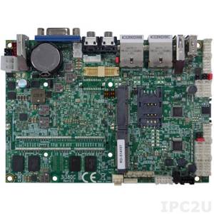 3I380A-E3815 (MB only) 3.5&quot; Motherboard 3I380A with Intel E3815 1.46GHz, 2GB DDR3L on-board, VGA, HDMI, 2xGbit LAN, 6xCOM, 1xUSB3.0, 3xUSB 2.0, HD Audio, 2xMini-PCIe, 12V DC-in