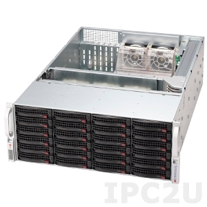 iROBO-SR421-R 4U Rackmount Server, 2x Intel Xeon E5-2600 Series, max. 512GB DDR3 ECC RAM, max. 24x 3.5&quot; SAS/SATA HDD Hotswap, 6Gb/s SAS2 Expander,2x Giga Lan, 960W Platinum redundant PSU