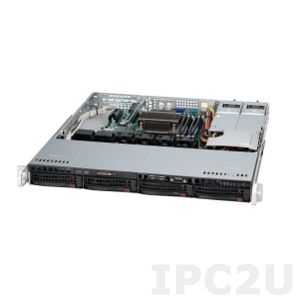 iROBO-SR103-R-V3 1U mini Rackmount Server, 1x Intel CPU E3-1200 v3/v4; Core i3/Pentium Celeron 4th Gen. Skt. 1150, max. 32GB DDR3 ECC RAM, max. 1x 3.5&quot; or 2x 2.5&quot; SATA HDD, IPMI 2.0, 400W 80 Plus Platinum Redundant PSU