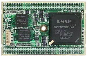 VSX-DIP-ISA-V2 Mity-SoC Module Vortex86SX-300MHz CPU with 128MB DDR2, 10/100M Ethernet, 5xRS-232, 2xUSB, 2x GPIO 16bit, 2MB SPI Flash, AMI BIOS