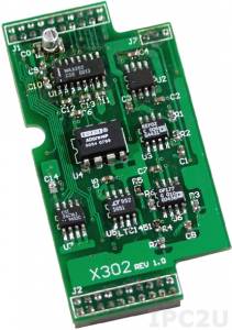 X302 1 Channel Analog Input & 1 Channel Analog Output Board, for I-7188XC