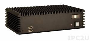 ECW-281B-R12/D525/1GB Fanless Embedded System with WAFER-PV-D5252, Intel Atom D525 1.8GHz, 1GB DDR3 RAM, VGA, 2xGbit LAN, 4xUSB, 6xCOM, CF Socket, 2.5&quot; SATA HDD Bay, 12V DC-In, 60W Power Adapter
