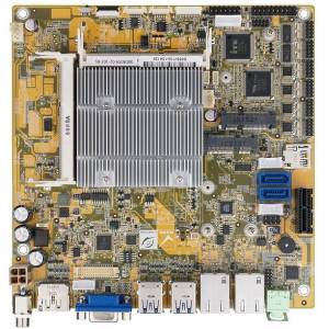 tKINO-BW-N3 Thin Mini-ITX SBC, Intel Celeron N3160 1.6GHz CPU, 2x204-pin SO-DIMM DDR3L, 6xCOM, 2xSATA 3, 6xUSB, VGA, HDMI+DP, 2xGbE LAN, mSATA, 1xPCIe x1, 1xMini PCIe, Audio