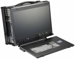 ARP890-23P Aluminum case for a workstation with display 23.8&quot; FHD 1920x1080 TFT LCD / display interface DP / 7 expansion slots / compartments 7x5.25&quot;/1x3.5&quot; / 1xSlim DVD / 2xSpeakers 3 W / 104 keys keyboard / touchpad / PS/2 750W Power / support EATX