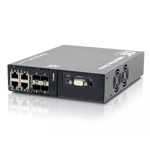 MSW-404 Carrier Ethernet Switch, 4-Port 10/100/1000Base-T, 4-Port 1000Base-X SFP, 1xCOM, 18..72 VDC, 0...50C Operating Temperature