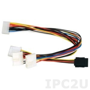 CB-870P8P9-RS DC cable AT power to P8P9, With HDD/SATA connector, 30cm
