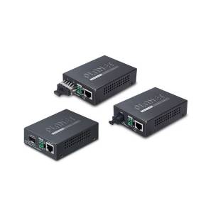 GT-806A40 Gigabit Media Converter with 1x10/100/1000BASE-T Ports, 1x1000BASE-BX SC Ports,1310nm~40km, 5V DC-In, Operating temperature 0..+50C