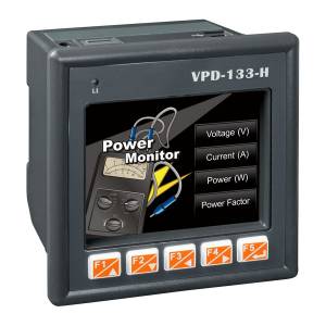 VPD-133-H 3.5&quot; Touch HMI device with Ethernet, 2xRS-232/RS-485, USB, RTC, Rubber Keypad, support XV-board (RoHS)