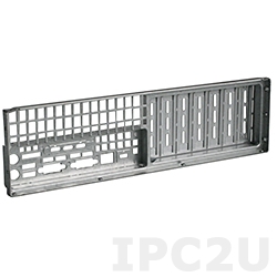 XWC-410030513221-RS Back wall of RACK-305G Chassis for PICMG CPU Boards, SECC stamped steel, 176x484x1mm, black
