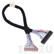 32602-012200-100-RS 30pin LVDS connecting cable for 18-bit dual channel 15V
