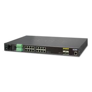 IGS-5225-16T4S Industrial Rackmount L2+ Managed Ethernet Switch with 16x1000Base Tx, 4x1000X SFP ports, 2xDI/DO, Modbus TCP, 100-240VAC/36-60VDC Redundant, -40..75C Operating Temperature