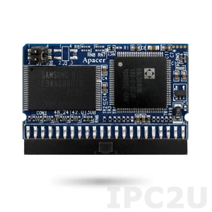 AP-FM001GE20S5S-QTW1H APACER Disk on module, IDE 44pin, 1Gb, SLC, Standard speed, vertical, 5V, operating temperature -40..85C