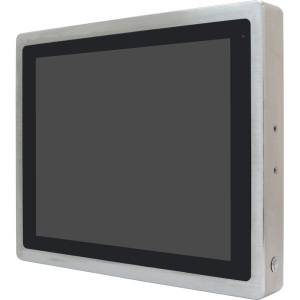 ViTAM-612R 12.1&quot; IP66/IP69K Stainless Steel Panel PC, 5 wire resistive touch window, Freescale i.MX6 Dual Lite ARM Cortex A9, 1GB DDR3 RAM,4GB eMMC, M12 USB2.0, M12 COM, M12 LAN, 9-36V DC-in, -20 +60C Operating Temperature