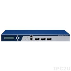 NSA-1150 1U Network Security Appliance, Intel Atom Dual Core C2358 1.7GHz with 6x Gbit LAN Ports / 2 pairs Bypass, up to 32GB DDR3 RAM, 2xUSB 2.0, RJ45 Console, 2.5&quot; HDD Bay, 65W AC-In Power Supply