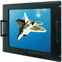 R17L100-RKA1ML 17&quot; Military Grade Rugged Display, 1280x1024, brightness 350 cd/m2, VGA, DVI-D, 5xBNCs, power input 100-240V AC 32W (MIL-38999-1)