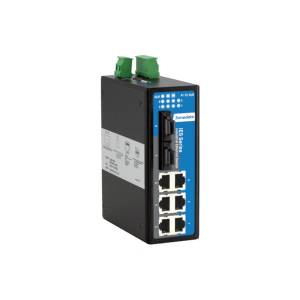 IES618-2F-MM Industrial DIN-Rail Managed Ethernet Switch with 6x100 Base TX, 2x100 Base FX (Multi-mode, SC/ST/FC, 2KM), Redundant 12-48VDC,-40..75C Operating Temperature