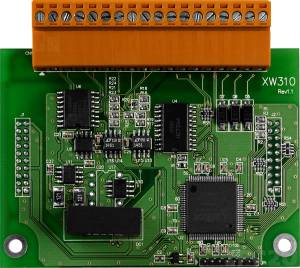 XW310 4-channel A/D (+/- 10 V), 2-channel D/A (+/- 10 V), 3-channel D/O, 3-channel D/I (RoHS)