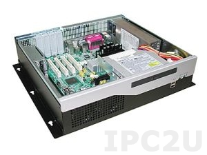 GHB-B01 Micro Box Chassis, 4 Lowprofile Slots, 1xSlimCD/2x2.5&quot; HDD Drive Bays, without P/S
