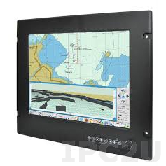 R17L500-MRA2 17&quot; TFT LCD Industrial Rugmate Marine Bridge System Display, Resistive Touch Screen, VGA Input, Front Ranel IP65
