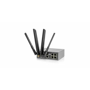 ICR-GW404 4G and WiFi Router 3-Port 10/100/1000Base-T, 1-Port LAN/WAN, 1xCOM, 3xSMA, 2xRP-SMA, 2xSIM, 2xDI, 1xDO, 9..36 VDC, Operating Temperature -30..70 C