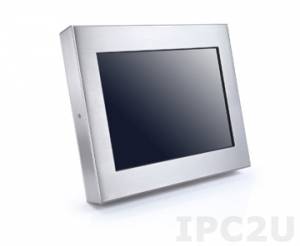 WTP-8866-15D Plus 15&quot; TFT LCD Stainless Steel Fanless Panel PC, Fully IP65, 1024x768, Resistive Touch Screen, Atom N2800 1.86GHz, 4GB RAM, 500GB HDD, Gbit LAN, 2xUSB, 2xCOM, 12V External Power Adapter with IP67