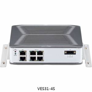 VES-31-4S Unmanaged Gigabit Ethernet Switch 4x10/100/1000Base-T with PoE, 2x10/100/1000Base-T, 9..36VDC, -40..70C
