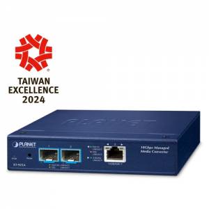 XT-925A Managed Media Converter 1-Port 10G/5G/2.5G/1G/100BASE-T, 2-Port 10G/2.5G/1G/100BASE-X SFP+, Layer 2, 12 VDC, Operating Temperature 0..50 C