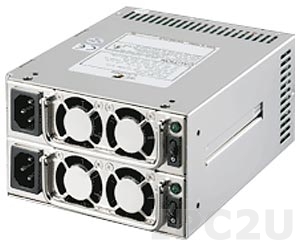 ZIPPY MRW-6400P-EPS (20+4pin) Mini Redundant AC Input PS/2 400+400W ATX Power Supply, EPS12V, with Active PFC, RoHS