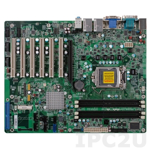 SB600-C ATX Mainboard with Socket LGA1155 Intel Core i3/i5/i7, Intel B65 Chipset, up to 32GB DDR3 RAM, VGA, DVI-I, 2xGbit LAN, 10xUSB, 2xCOM, 4xDI/4xDO, 1xSATA3, 5xSATA2, Audio, Mini-PCie, 6xPCI / PCIe x16 Slots